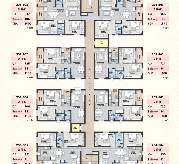 (2nd-5th) Floor Plan