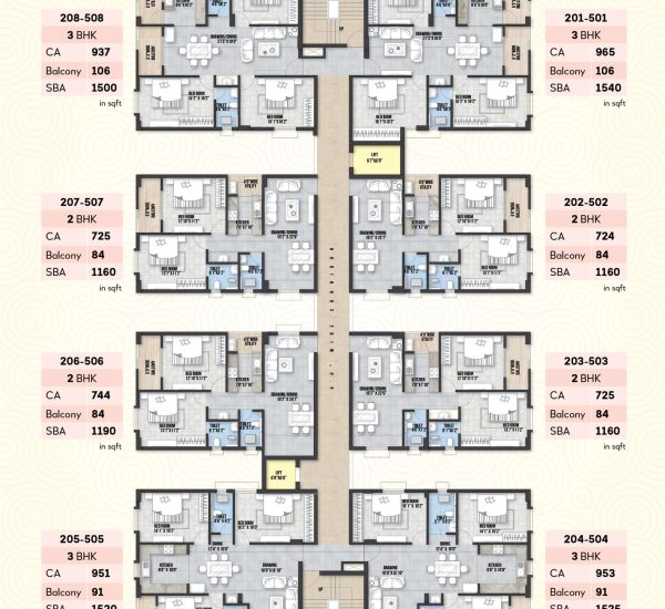 (2nd-5th) Floor Plan